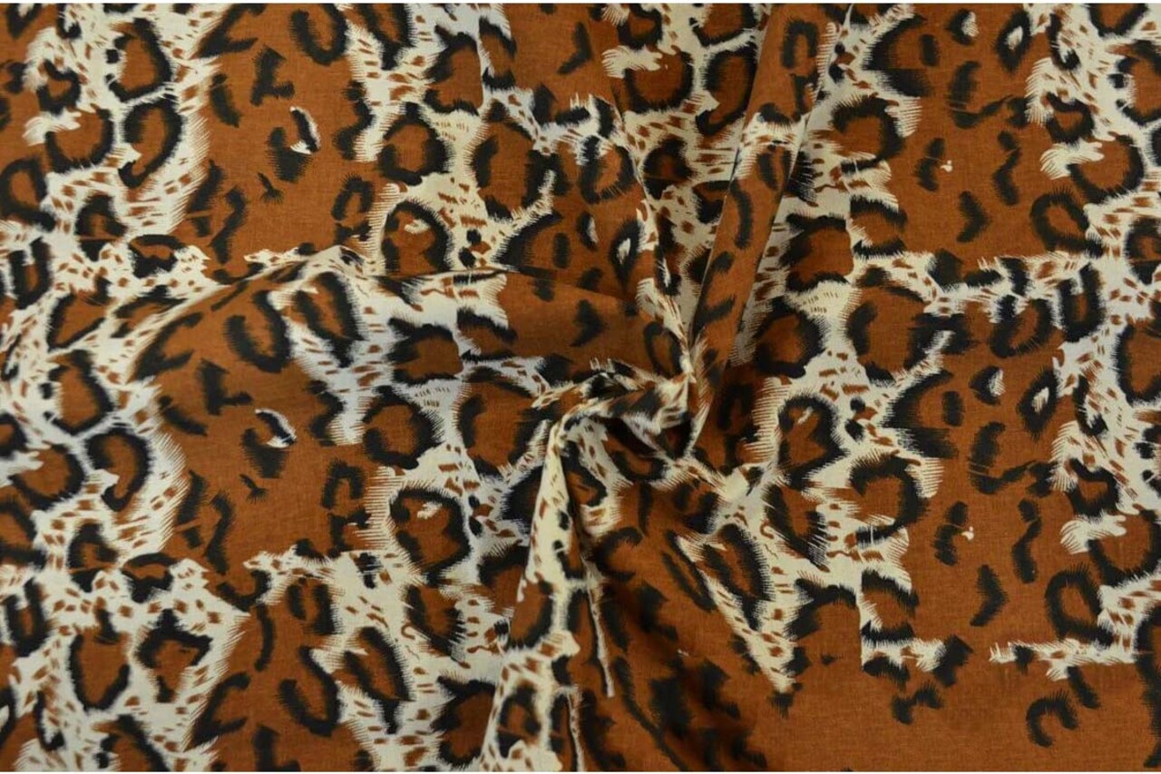Large Cheetah Cotton Print 100 Percent Cotton Animal Print Fabric 58 60 Inch Wide